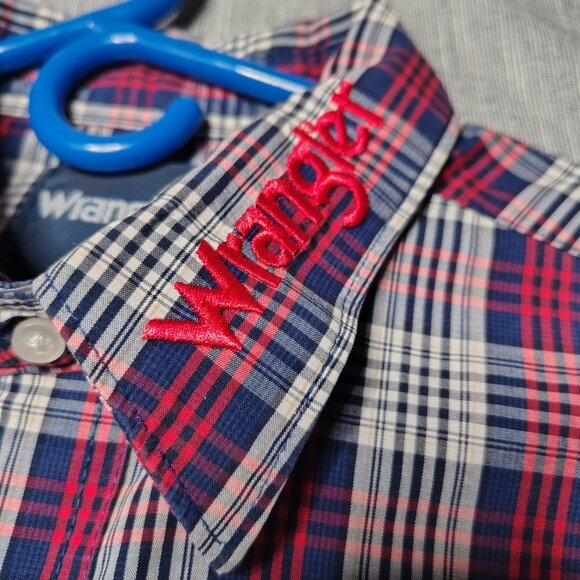 PBR World Finals Wrangler Shirt Mens Long Sleeve Pearl Snap FORD Embroidered - Picture 6 of 14